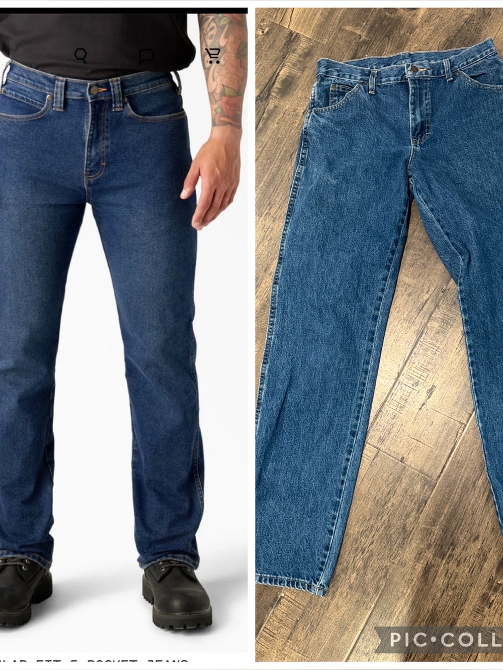 Dickies Men’s Straight-Leg Blue Jeans